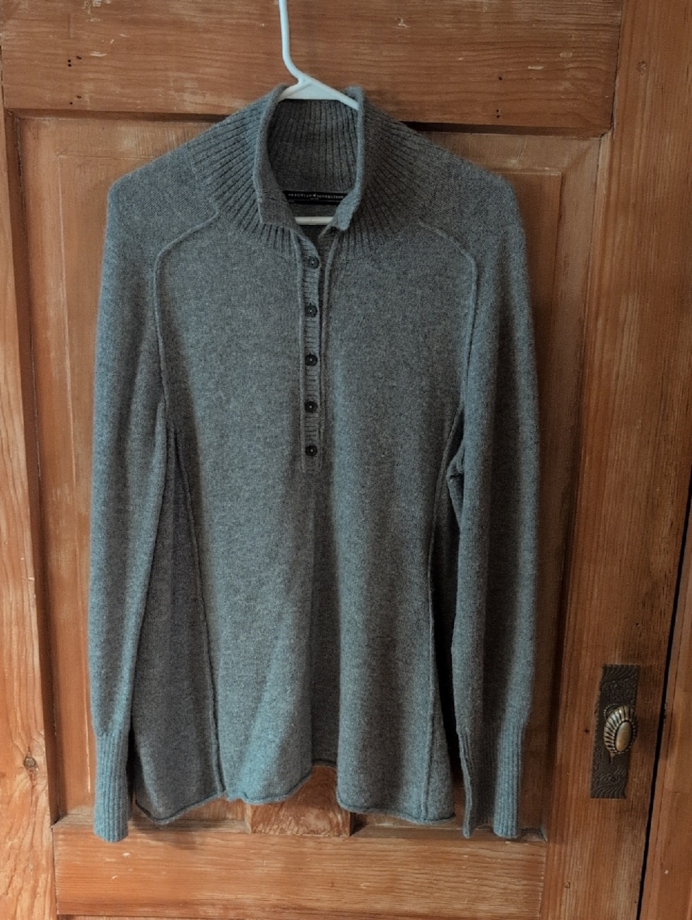 Peruvian Connection Men's Gray Alpaca Wool Knit Pullover